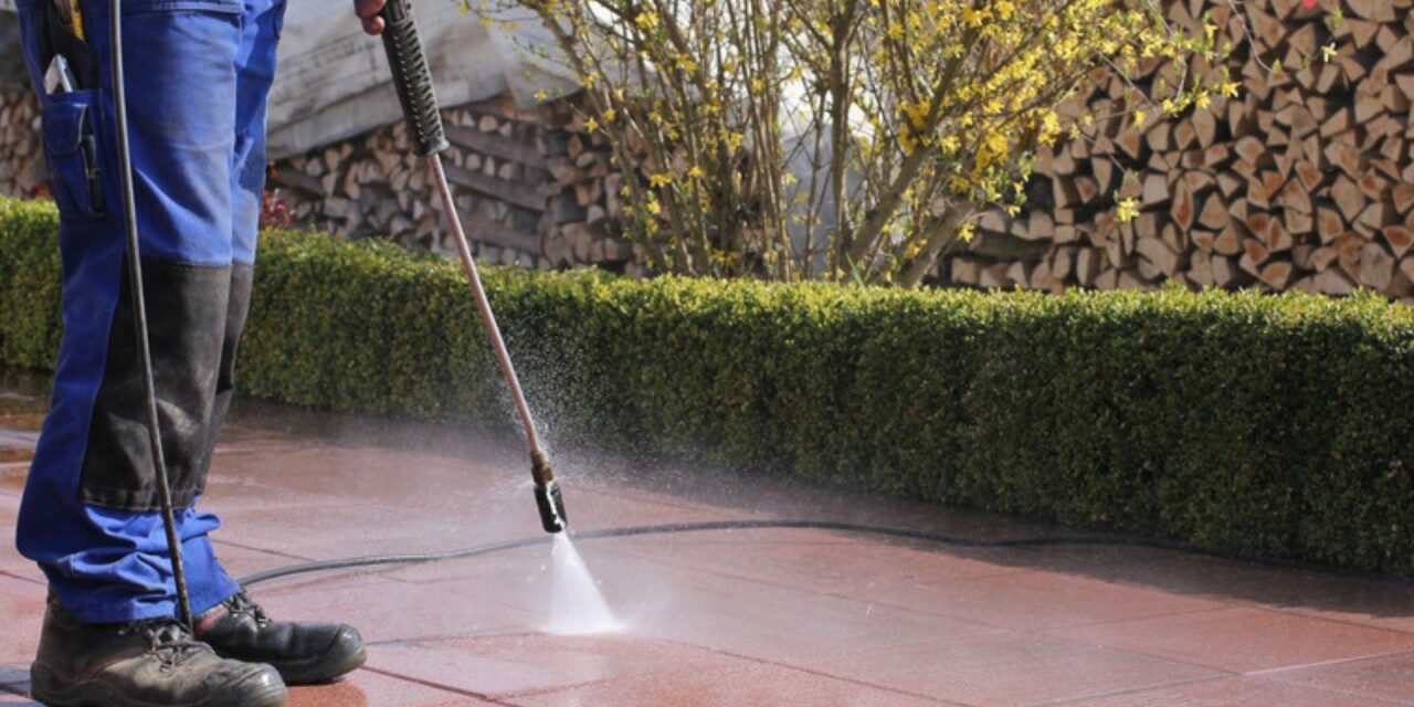 Power washing spring exterior facility maintenance